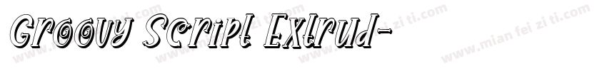 Groovy Script Extrud字体转换